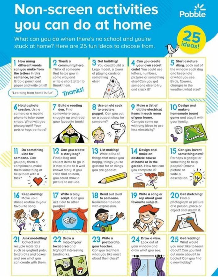 25 Non Screen Activities